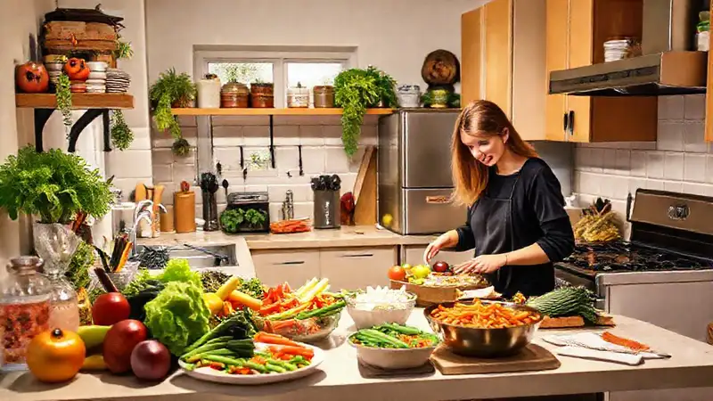 Cocina saludable y económica en ambiente acogedor