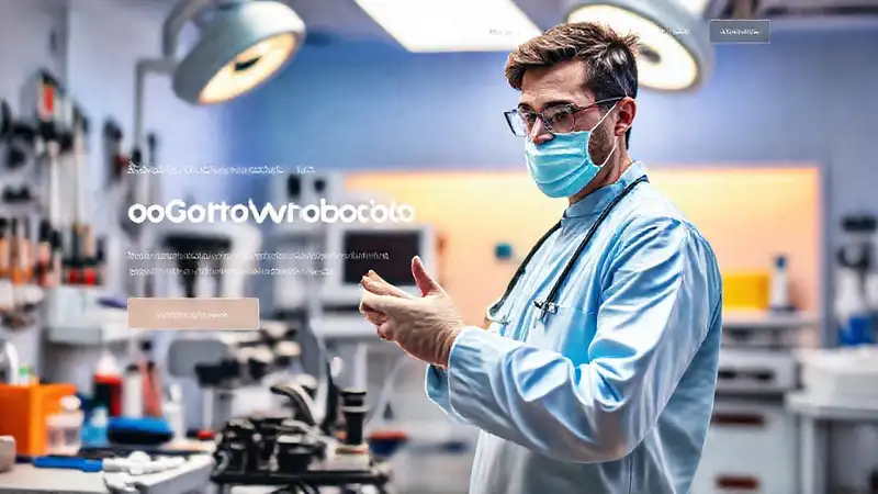 Profesional de salud en entorno moderno y dinámico