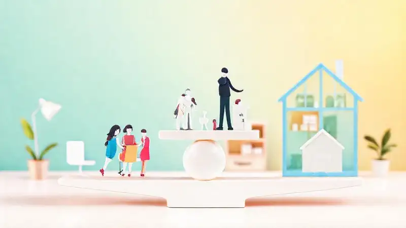 Equilibrio entre familia y trabajo en armonía