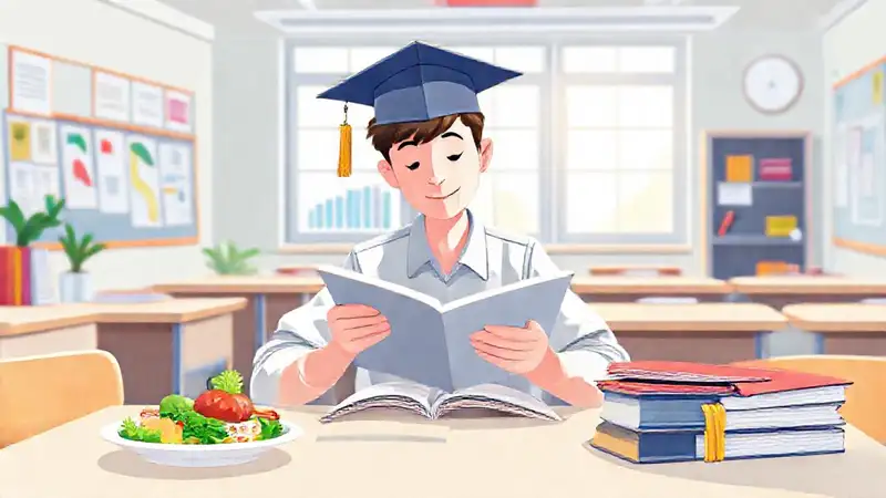 Estudiante estudia con recursos y ambiente positivo