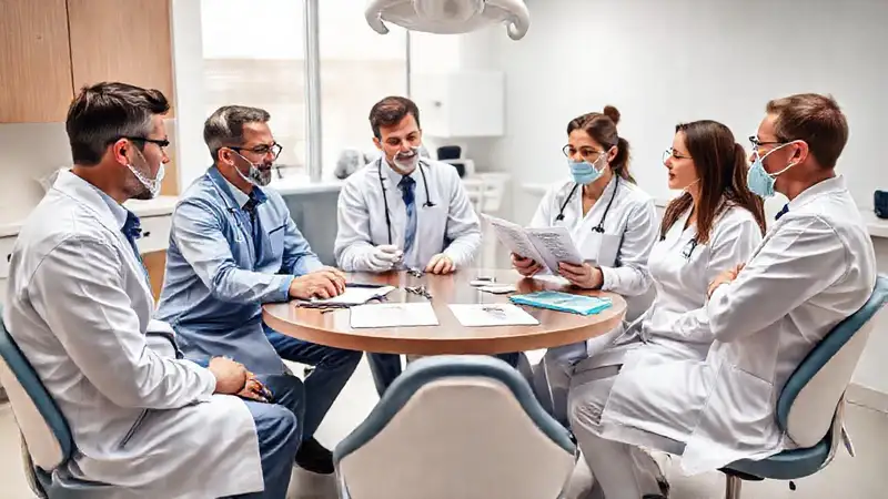 Profesionales dentales discuten casos en mesa redonda