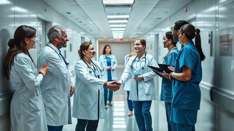 Colaboración hospitalaria entre profesionales de salud