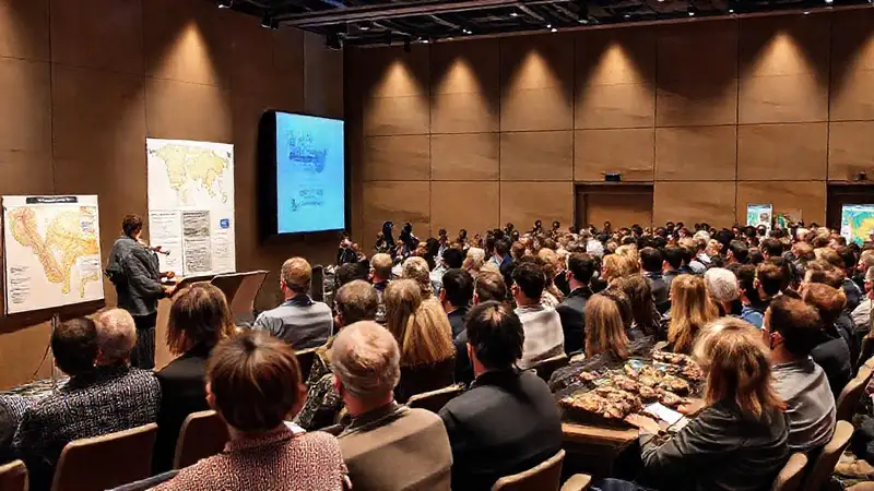 Geólogos presentan mapas en conferencia profesional