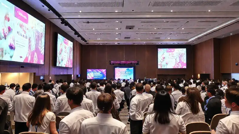 Conferencia farmacéutica: networking y presentaciones vibrantes