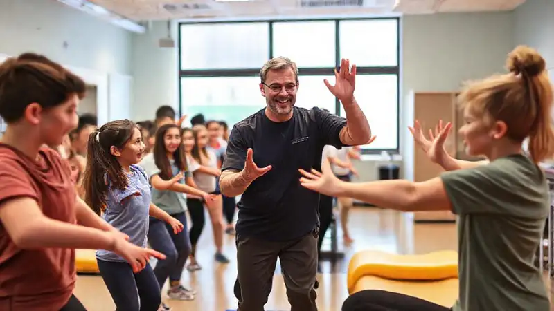 Estudiantes motivados en terapia física activa