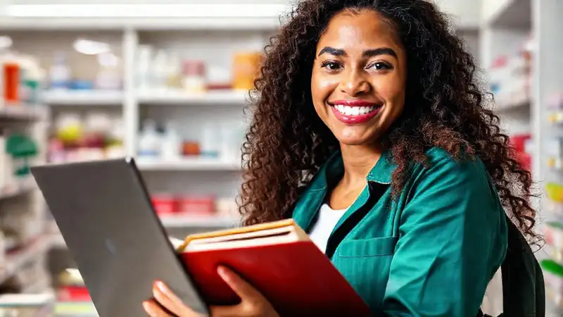 Estudiante de farmacia motivada