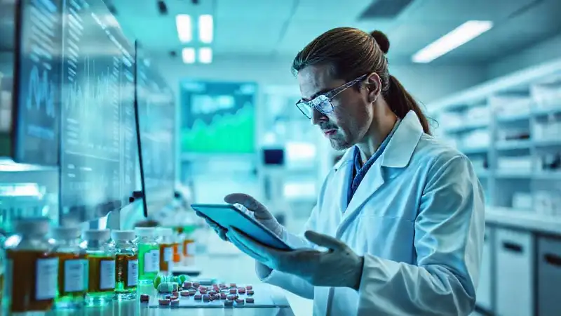 Laboratorio farmacéutico con tecnología moderna y confiable