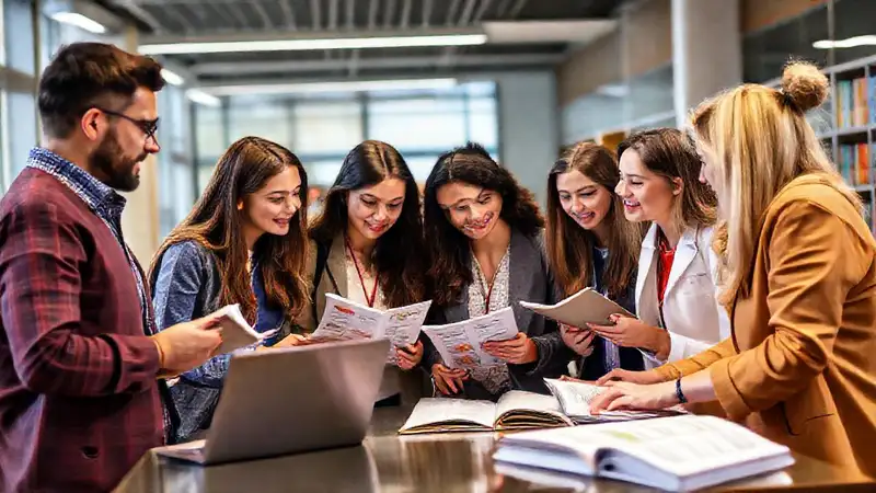 Profesionales académicos en un ambiente educativo