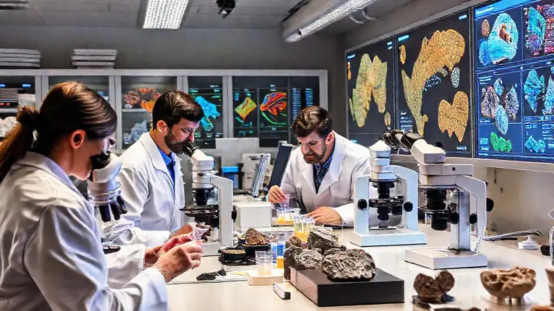 Equipo científico para análisis mineralógico preciso