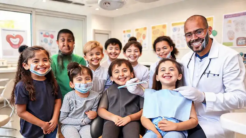 Niños y dentistas promueven salud bucal