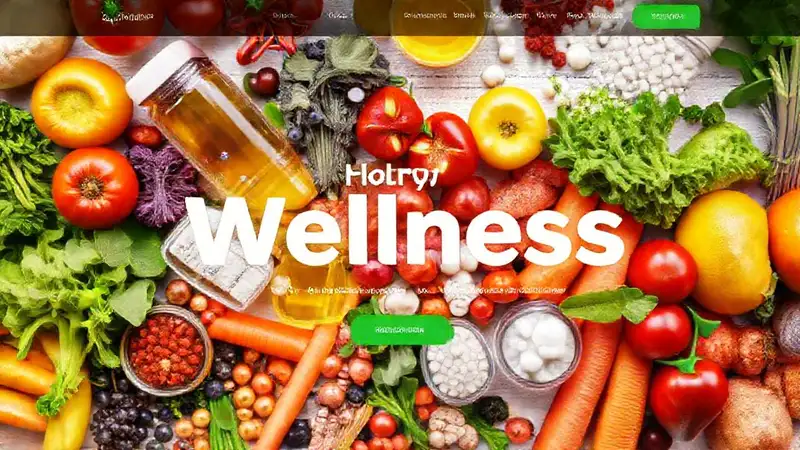 Variedad colorida de vitaminas y frutas saludables