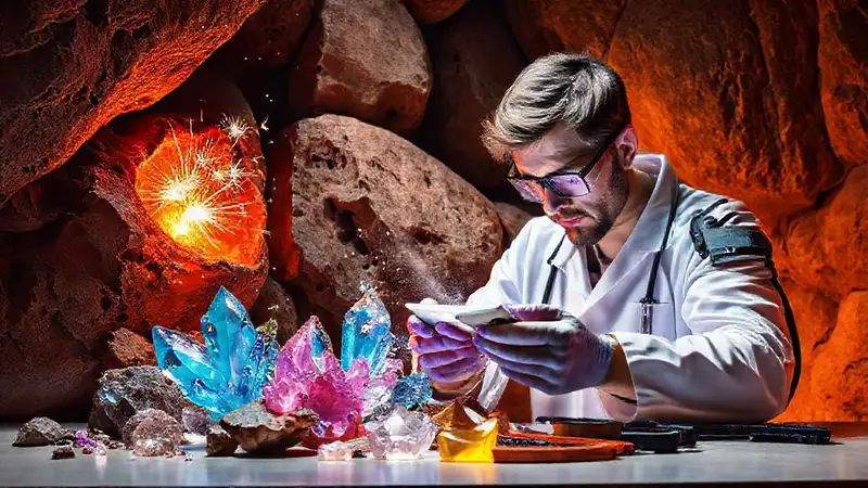 Herramientas y cristales en exploración científica