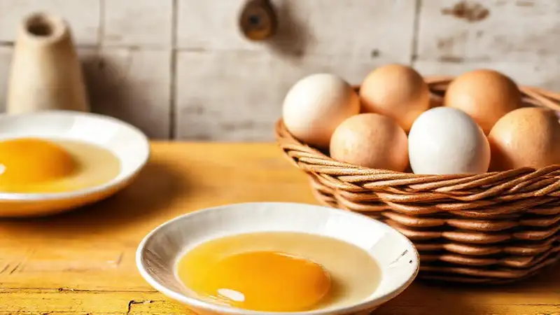 Huevos frescos en un ambiente cálido y sencillo