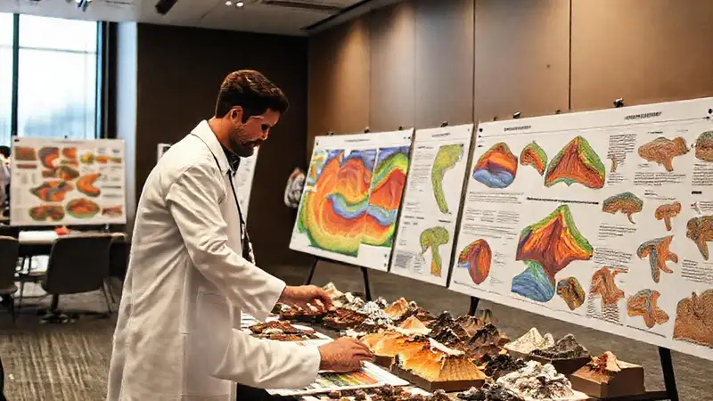 Preparación de pósteres de geología profesional
