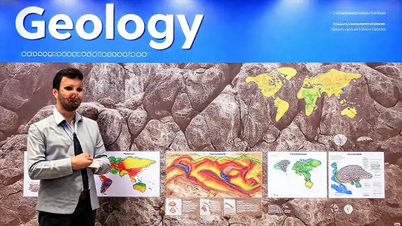 Póster de geología colorido y profesional
