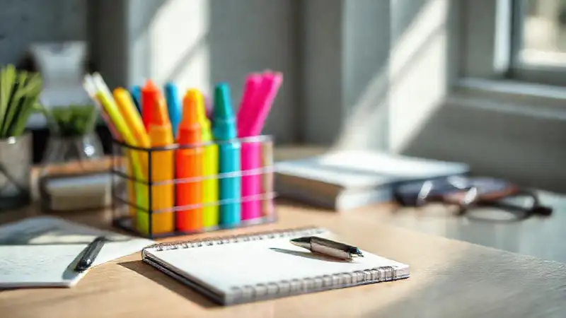 Espacio organizado y relajante para estudiar y aprender