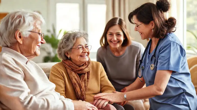 Cuidado cálido y comunitario para ancianos