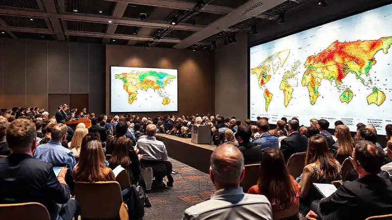 Conferencistas y profesionales en ambiente dinámico
