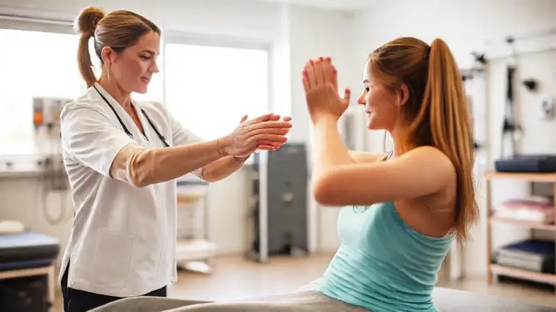 Herramientas de terapia física y ejercicios demostrados
