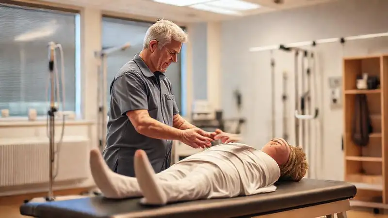 Terapia física en entorno clínico y rehabilitación