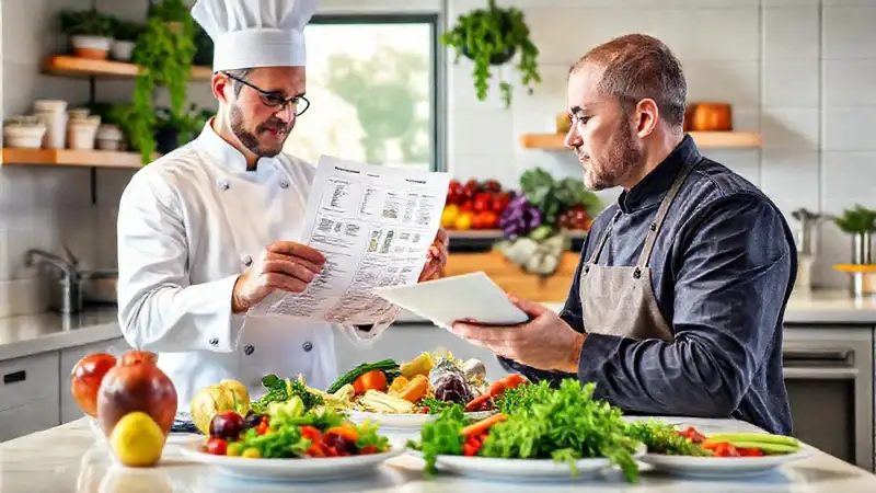 Ingredientes saludables en una cocina moderna inspiradora