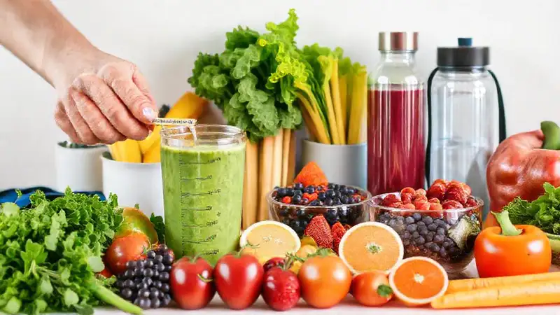 Alimentos saludables y estilo de vida activo