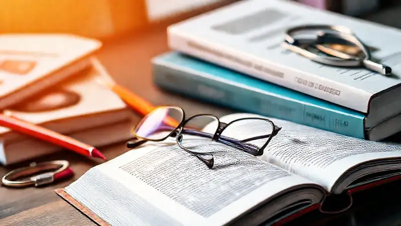Libro de enfermería en entorno académico cálido