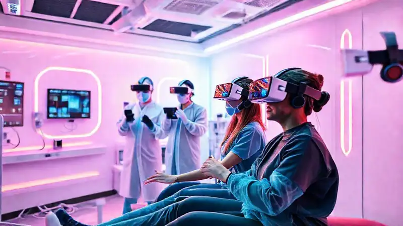 Terapia futurista con realidad virtual y tecnología