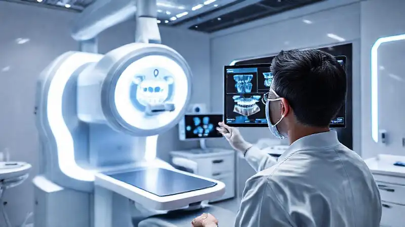 Equipo dental avanzado con inteligencia artificial y tecnología