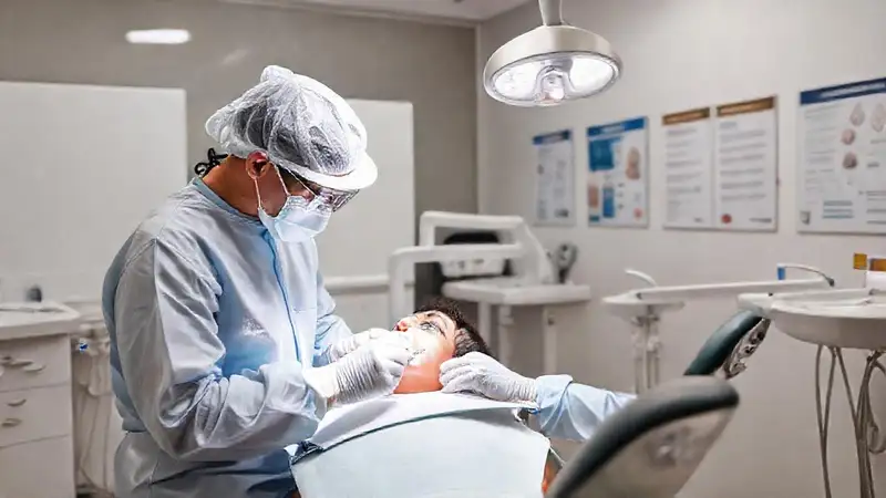 Clínica dental segura y moderna con protocolo