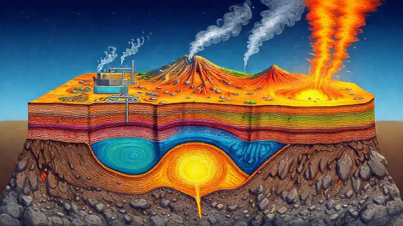Recursos minerales y energía geotérmica ilustrados