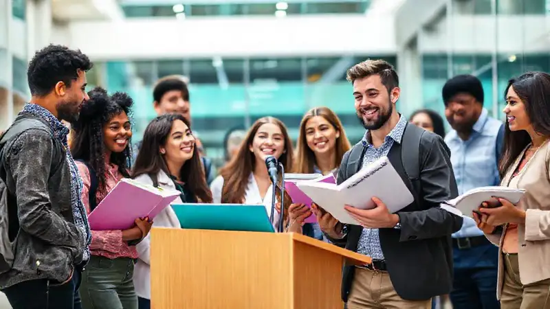 Liderazgo estudiantil en campus universitario diverso