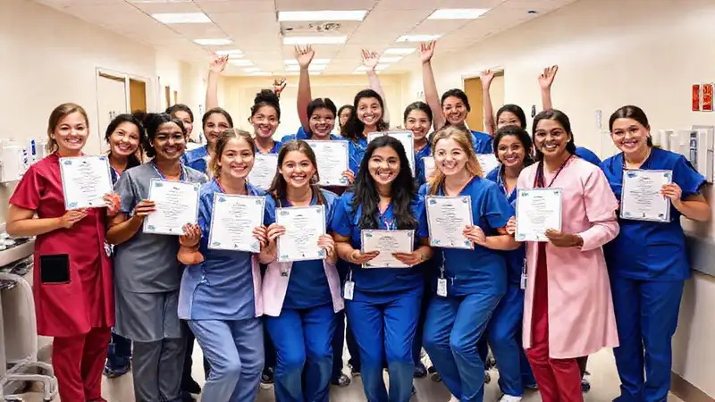 Estudiantes de enfermería celebran éxito y amistad