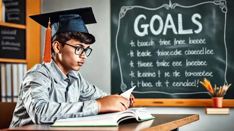 Estudiante motivado estudiando en un ambiente moderno