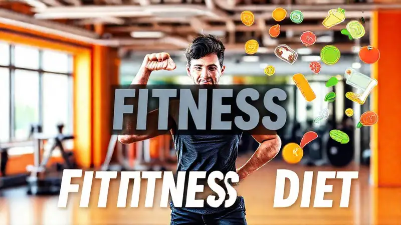 Portada motivadora de ejercicio y alimentación saludable