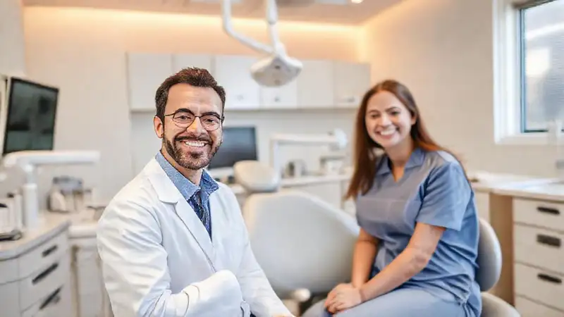 Clínica moderna, profesionales y ambiente positivo