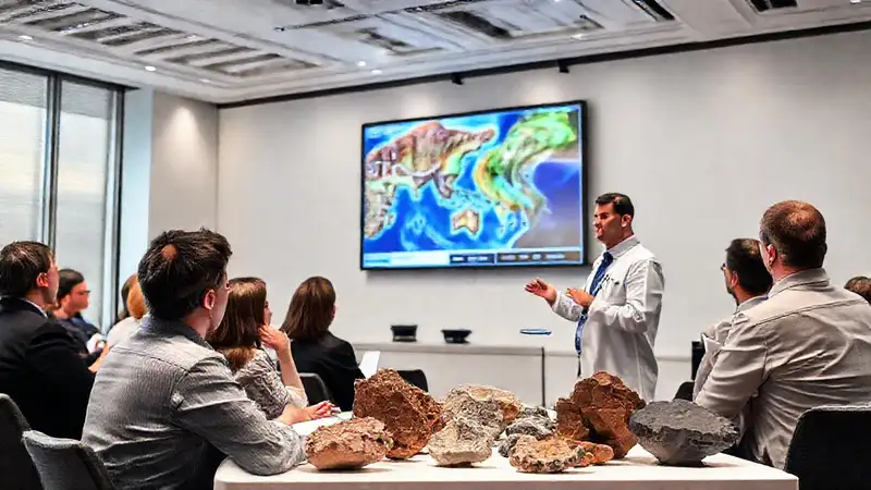 Paleontólogo presenta mapa geológico en conferencia