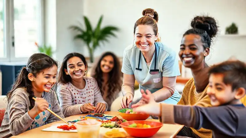 Terapeuta sonriente fomenta bienestar y conexión