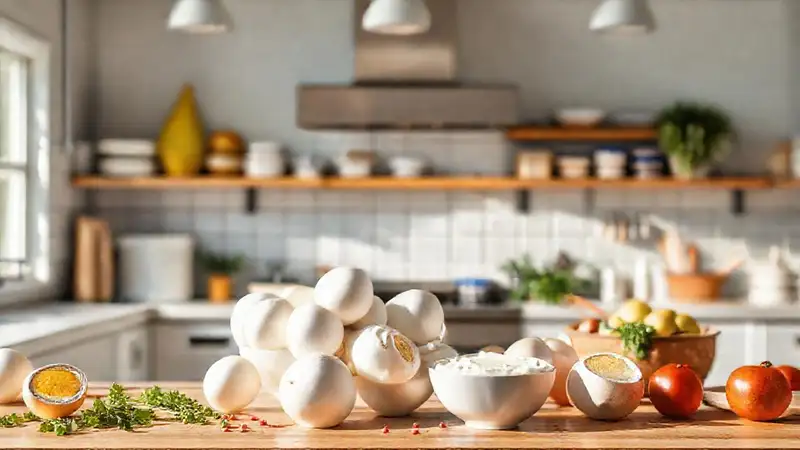Huevos y lácteos fermentados en cocina moderna