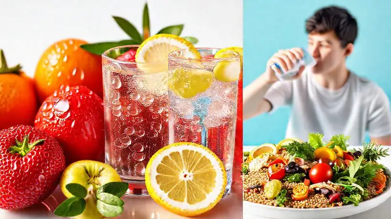 Imágenes de hidratación y vida saludable