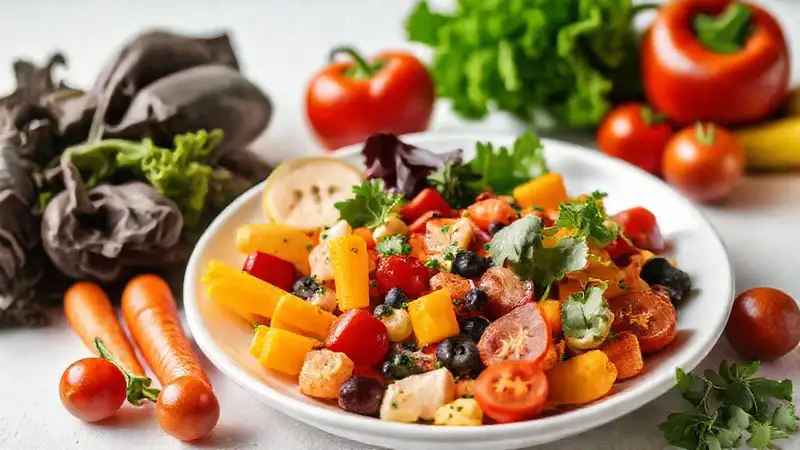 Vegetales y frutas sanos