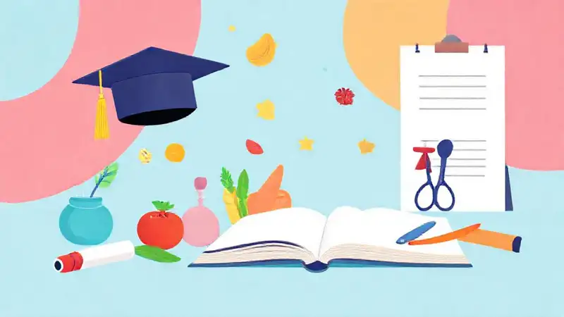 Ilustración moderna de nutrición y formación profesional