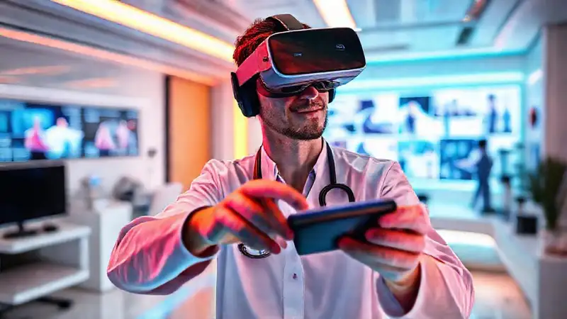 Fisioterapeuta usa tecnología innovadora en clínica futurista