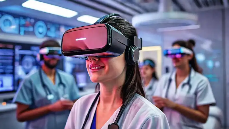 Gafas de realidad virtual para terapia profesional