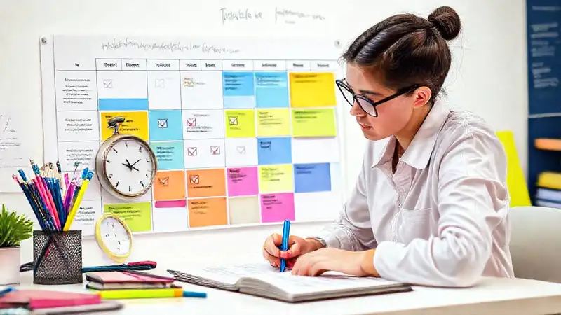 Estudiante organizado con planificación y motivación clara