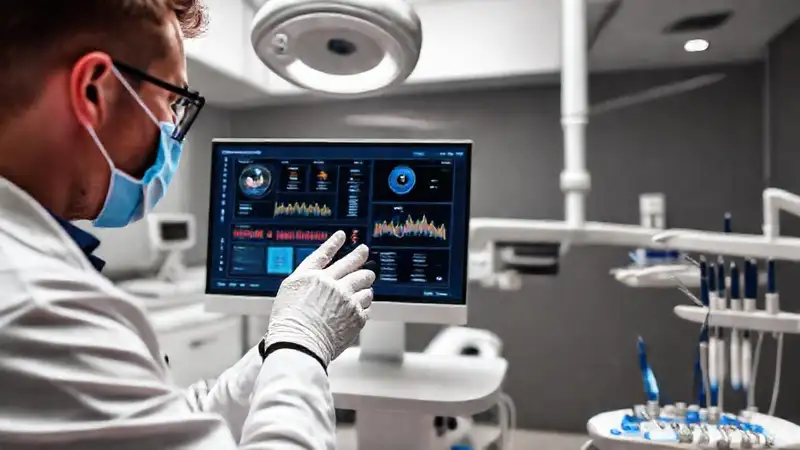 Interfaz moderna en clínica dental de alta tecnología
