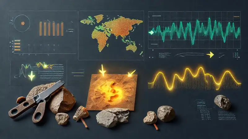 Mapa científico con datos geofísicos y sísmicos