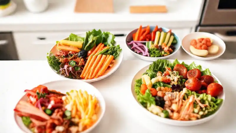 Almuerzos escolares saludables y coloridos fáciles