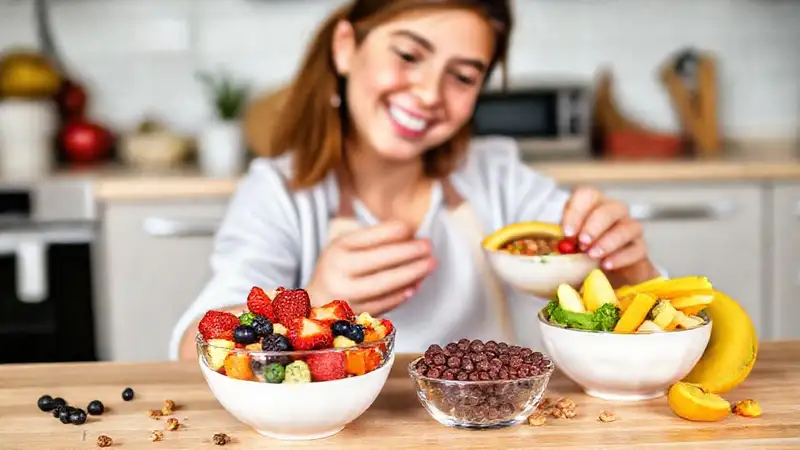 Ensaladas saludables y coloridas, rápidas y modernas