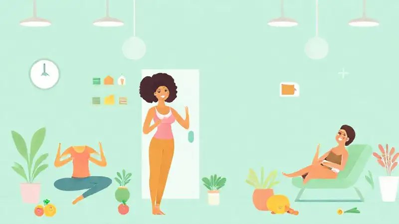 Iconos de salud, bienestar y positivismo